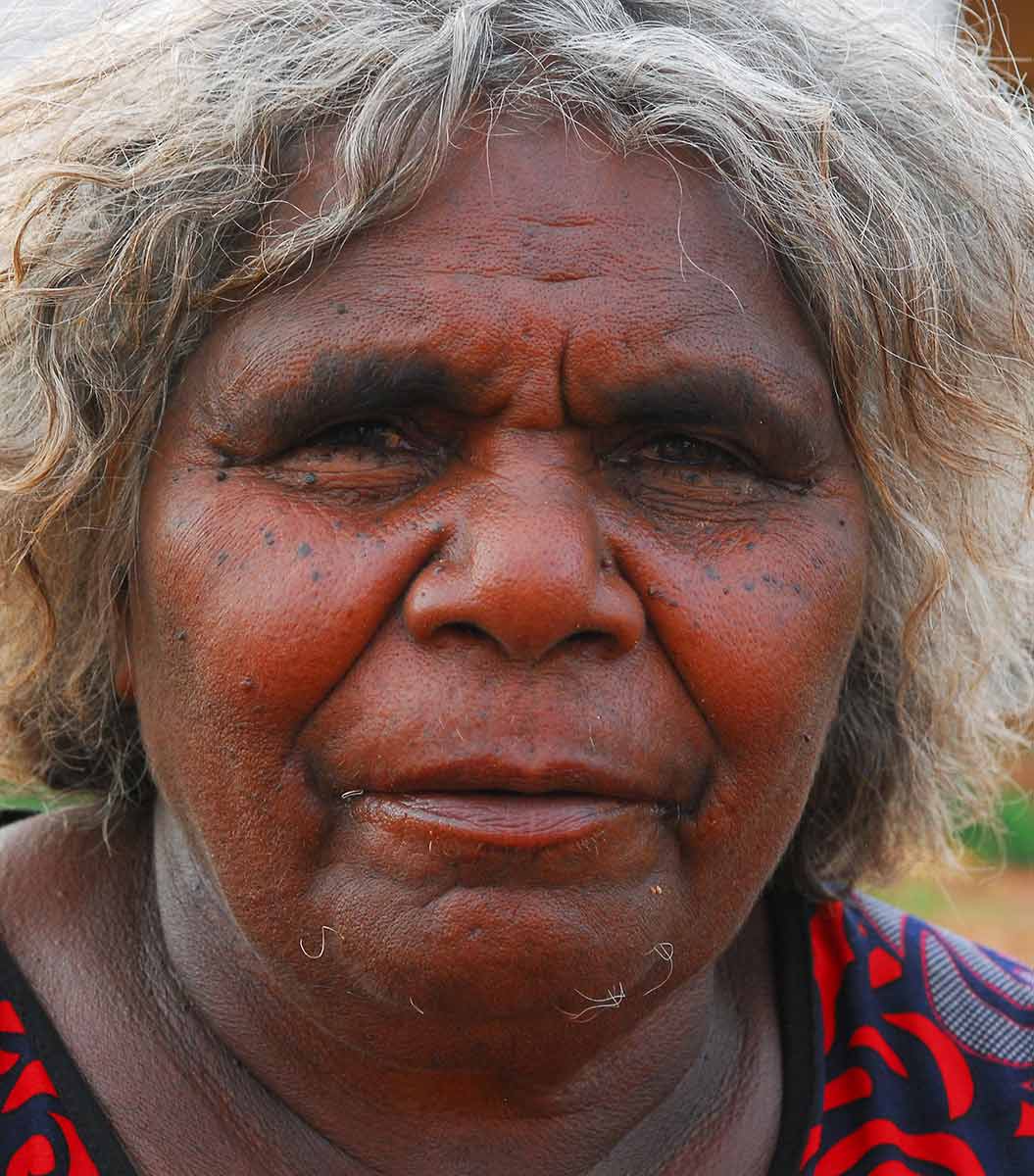 Portrait of Ngamayu Ngamaru Bidu. - click to view larger image