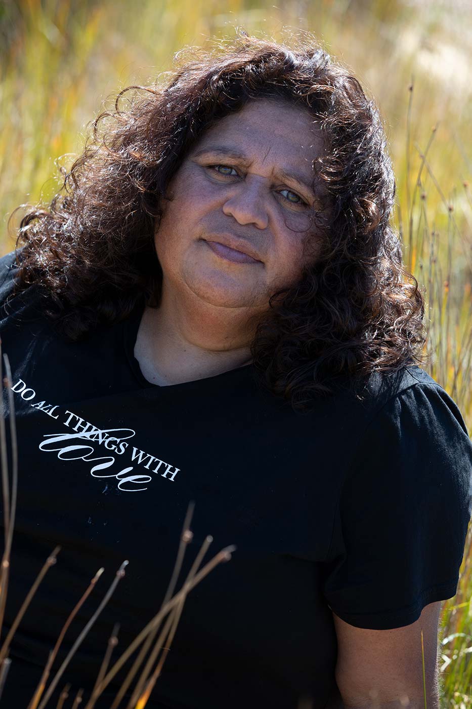 A portrait photo of Cheryl Davison, Aboriginal Creative Producer at Four Winds Festivals. - click to view larger image
