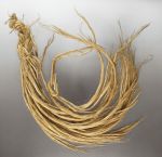 Flax sample in long, twisted strands