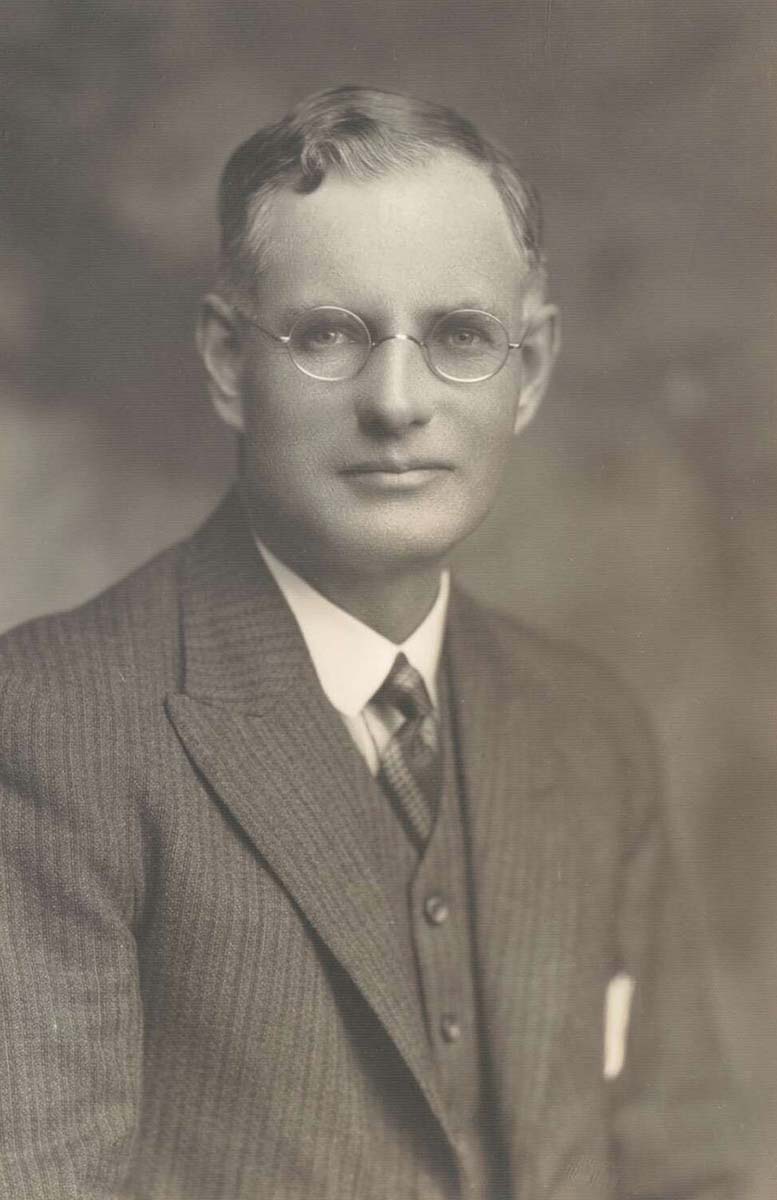 Black and white portrait photo of John Curtin. - click to view larger image