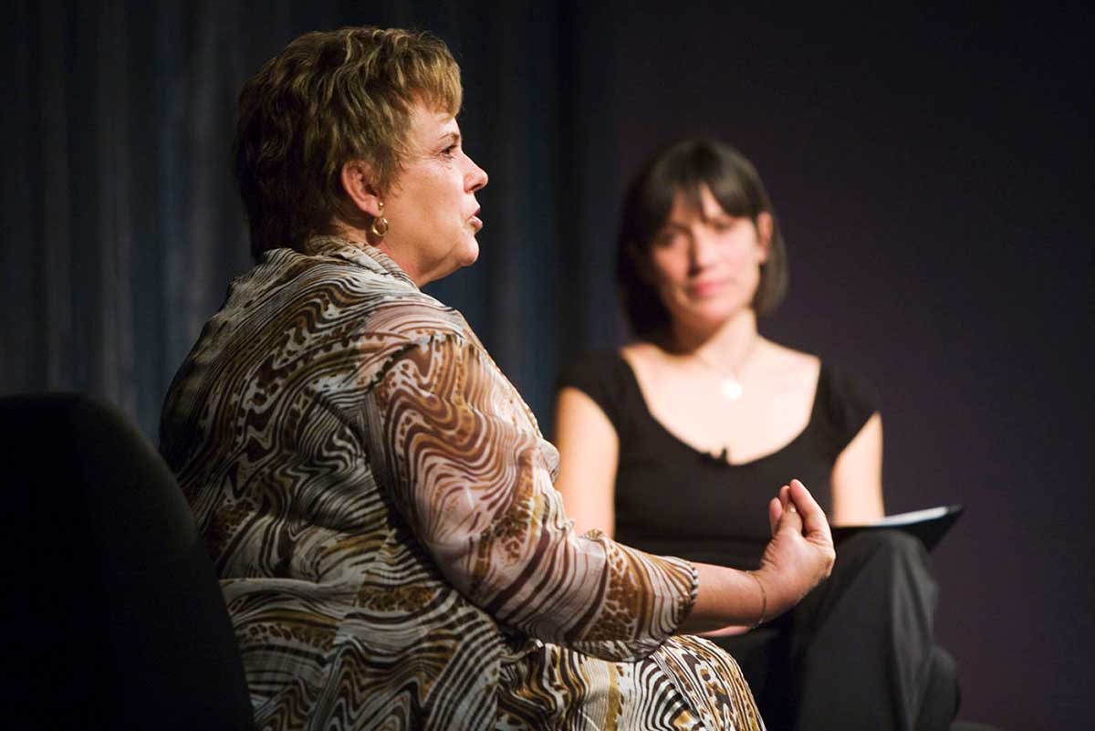 Lindy Chamberlain-Creighton and Sophie Jensen in conversation.