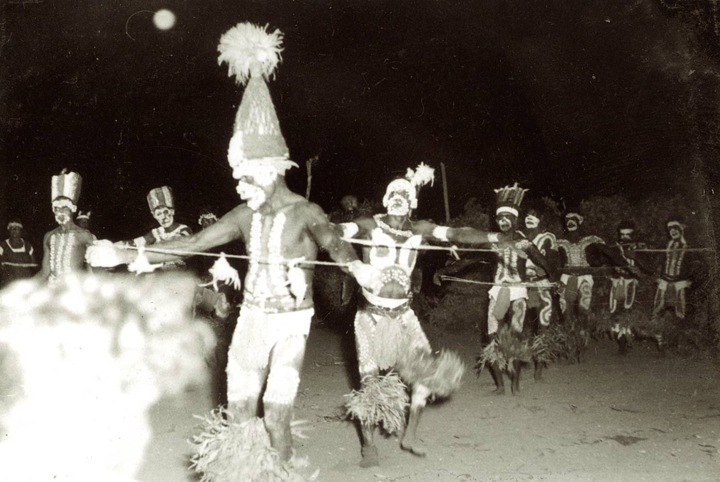 Ceremonial dance at a wedding, 1955. - click to view larger image