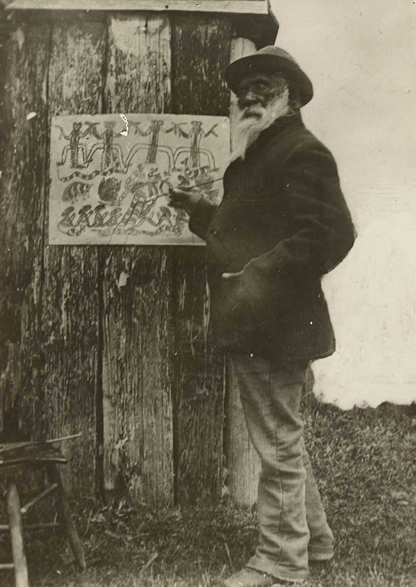 Portrait of Wiliam Barak, resident of the Conranderrk community. - click to view larger image