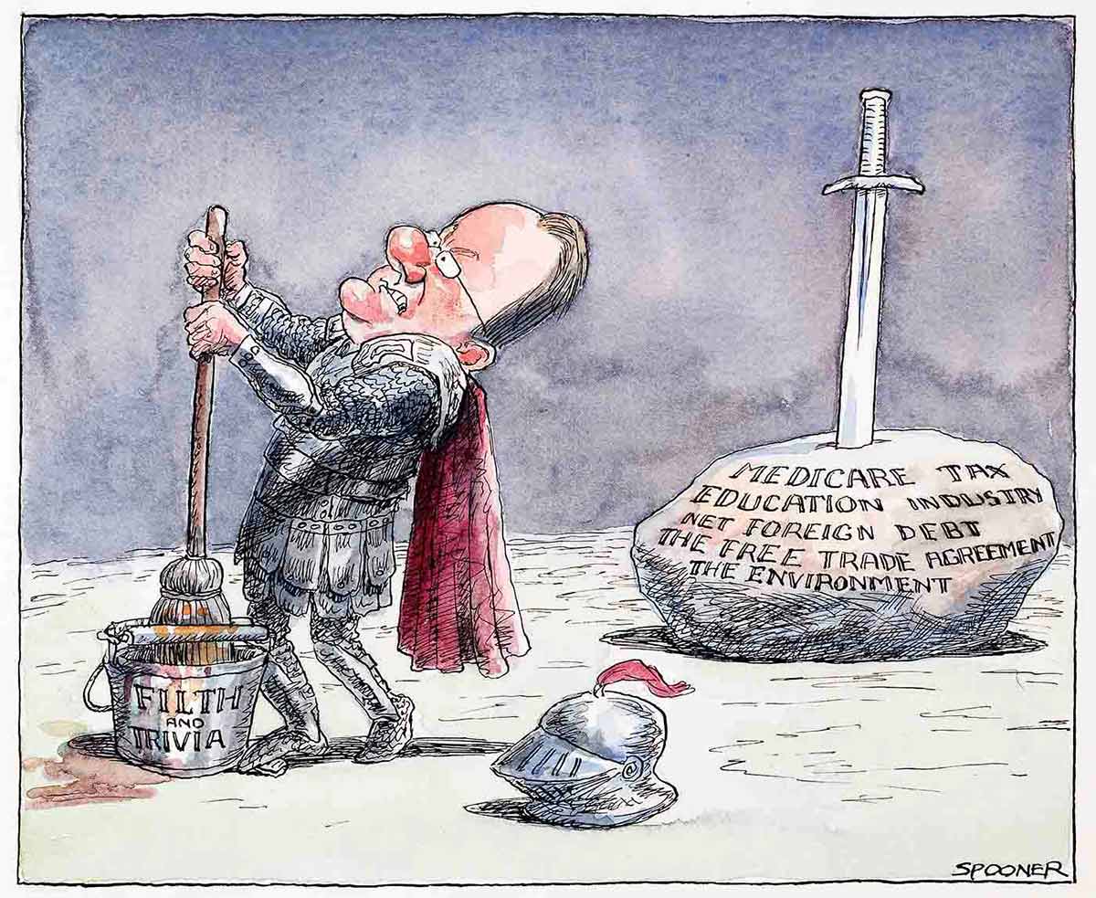 Political cartoon. - click to view larger image