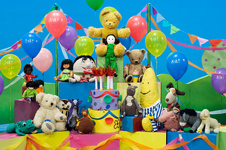 a colour photo of toys from Playschool