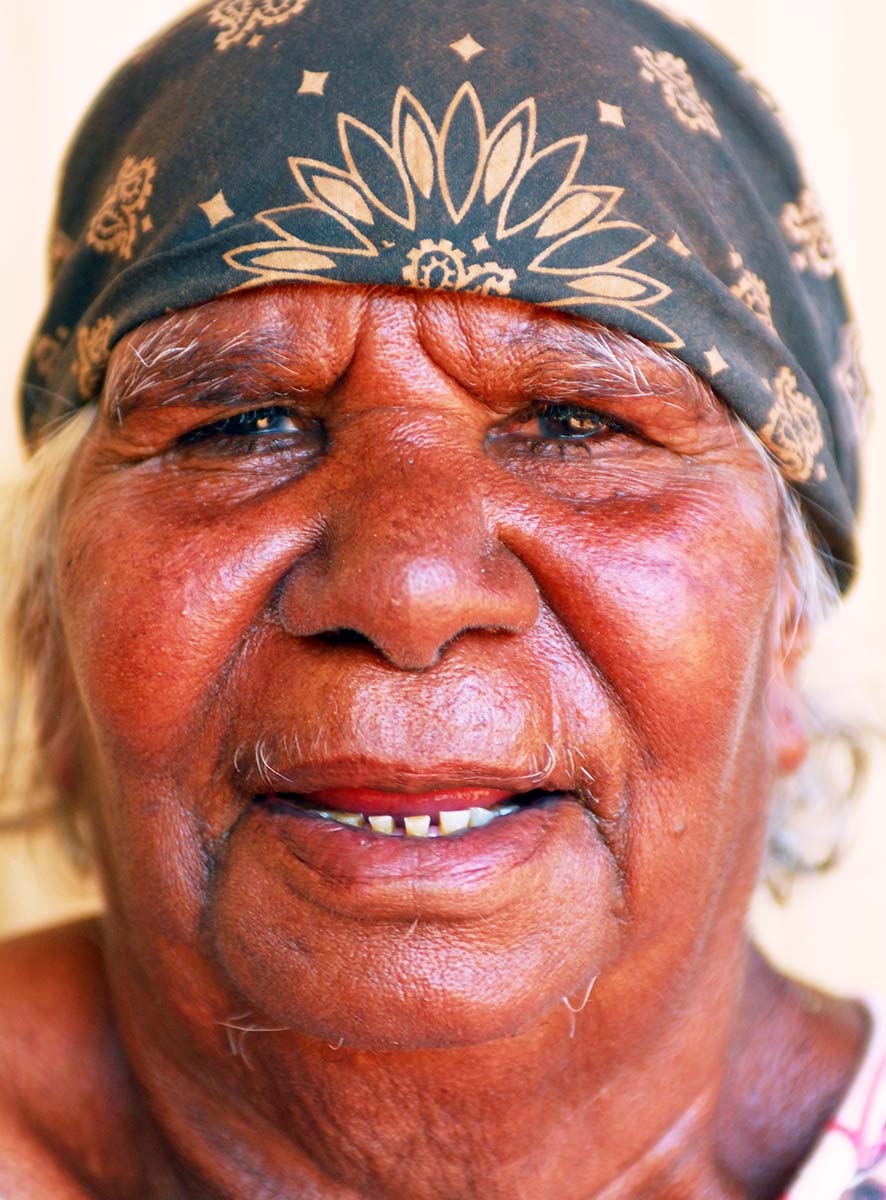 Portrait of Mulyatingki Marney. - click to view larger image