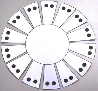 A photograph of a sample basket template.