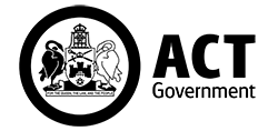 Logo for the ACT Government.