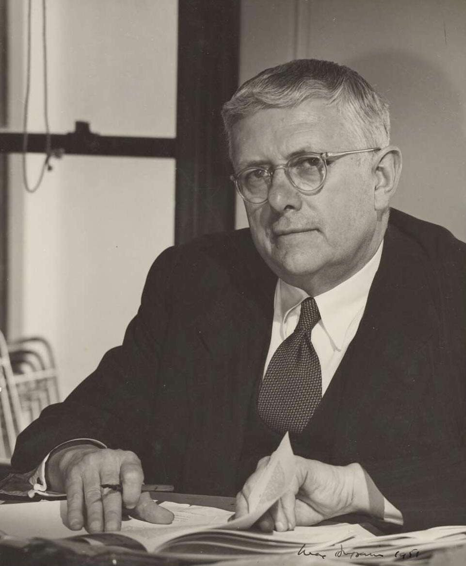 Black and white photograph of Do HV Evatt