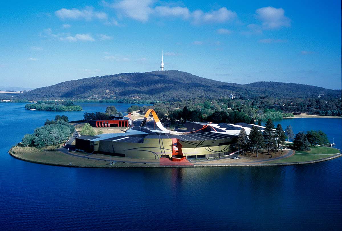 The National Museum of Australia on Acton Peninsula.