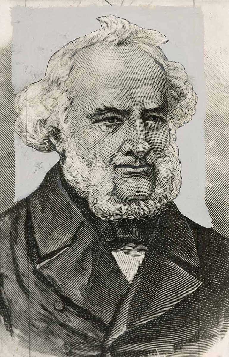 Illustration portrait of a man. - click to view larger image