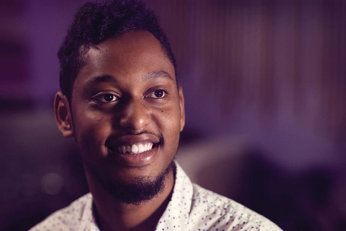 Studio portrait photograph of Abdullahi Alim. - click to view larger image