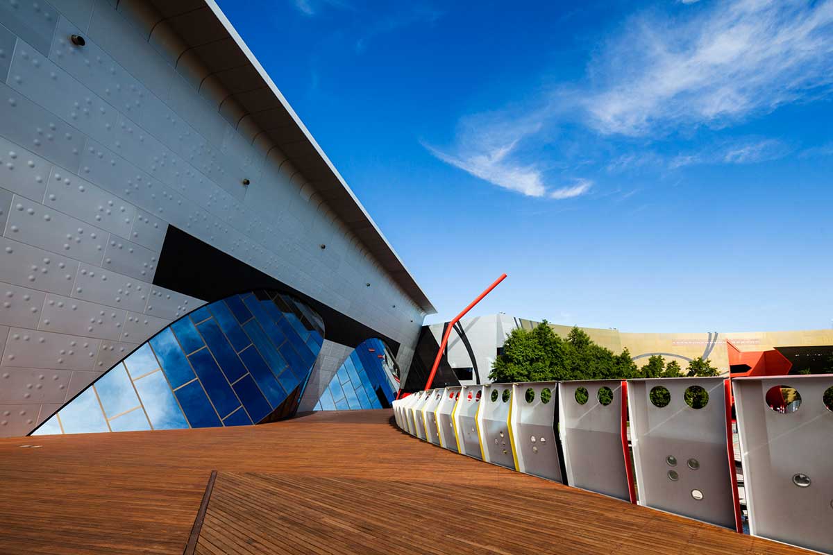 A promotional image featuring the Museum's Garden of Australian Dreams.