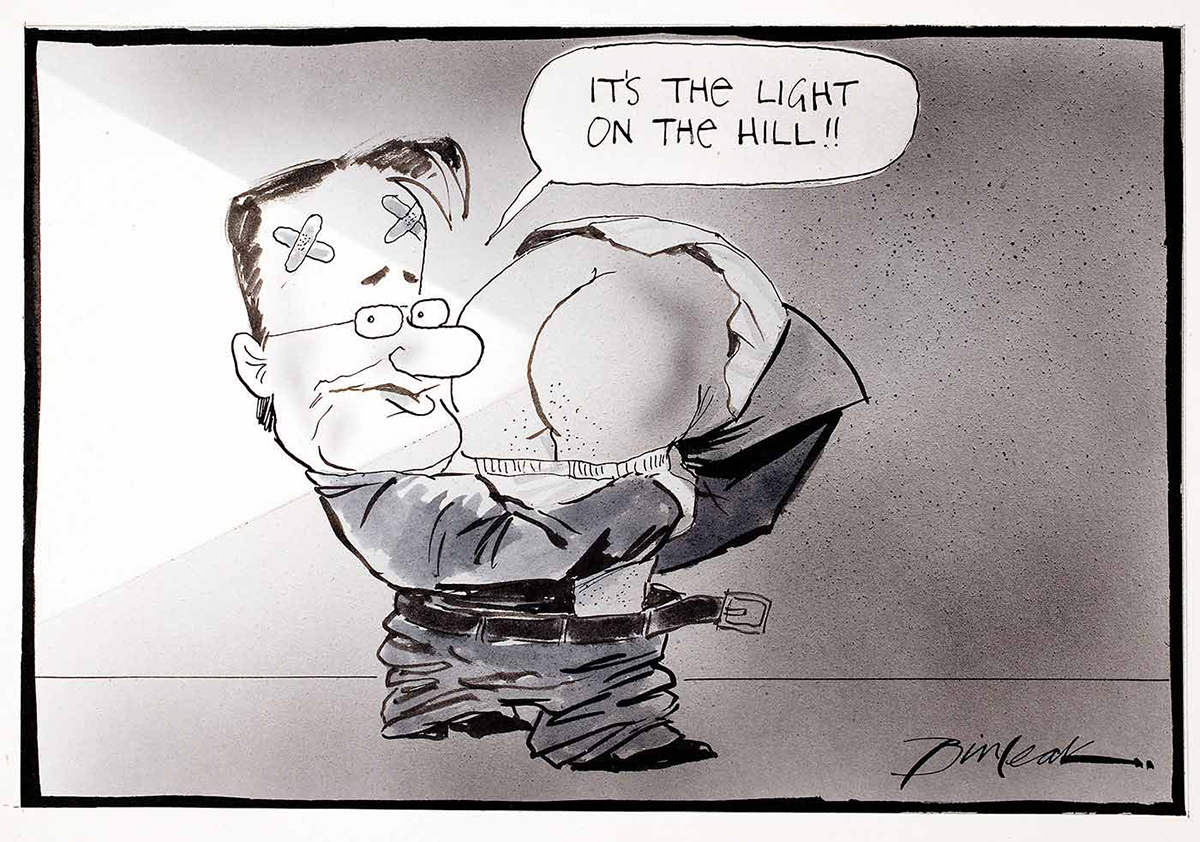 Political cartoon. - click to view larger image