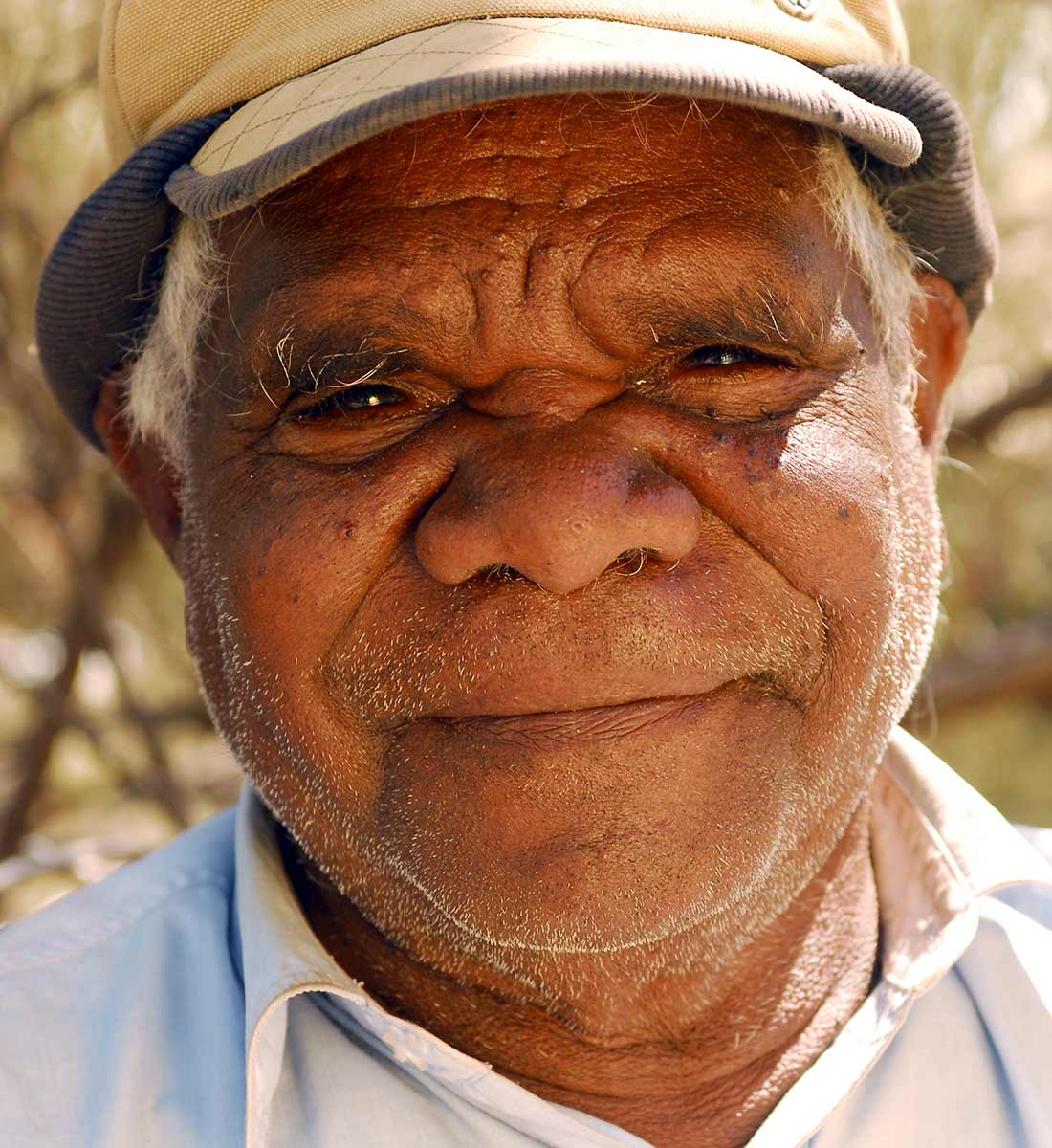 Portrait of Ngarralja Tommy May. - click to view larger image
