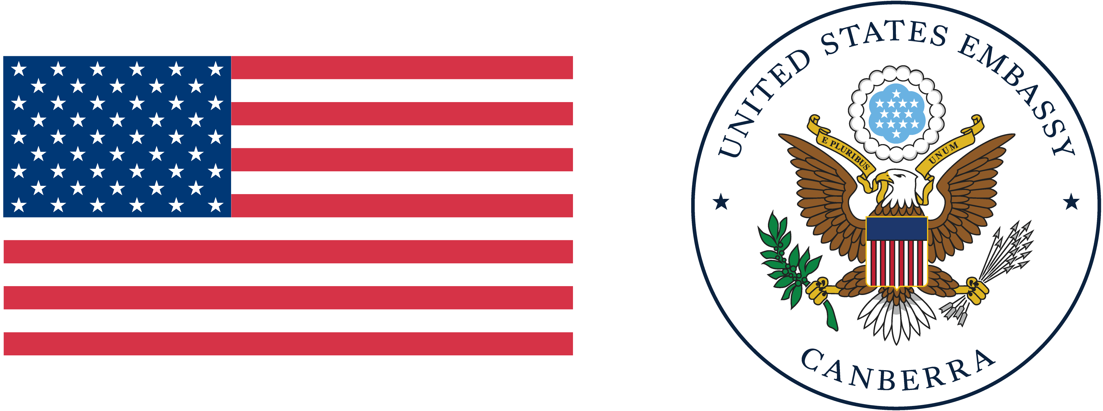US Embassy, Canberra logo.