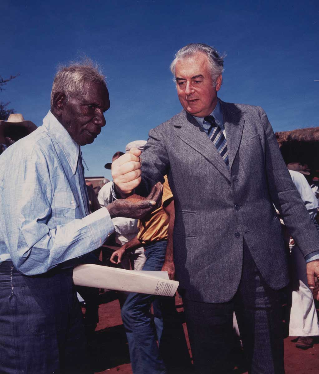Vincent Lingiari and Gough Whitlam