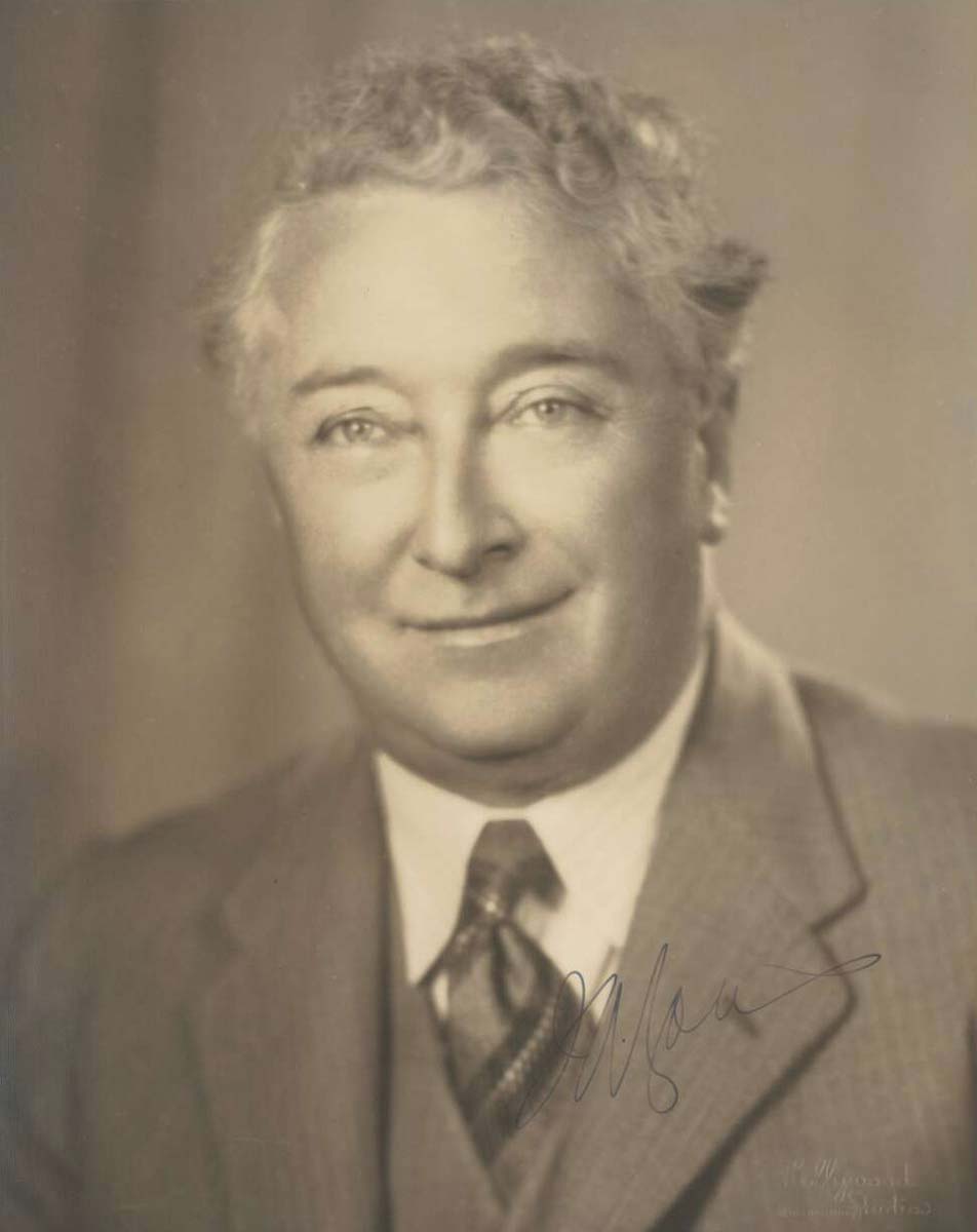 Black and white portrait photo of Joseph Lyons. - click to view larger image