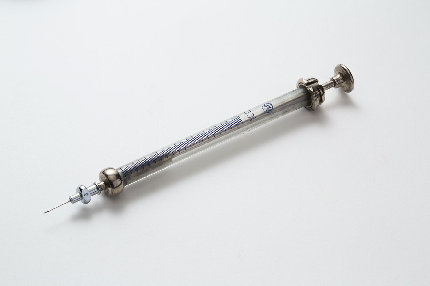 A photo of a syringe with white background - click to view larger image