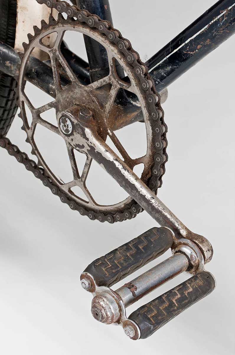 A bike chain and pedal. - click to view larger image