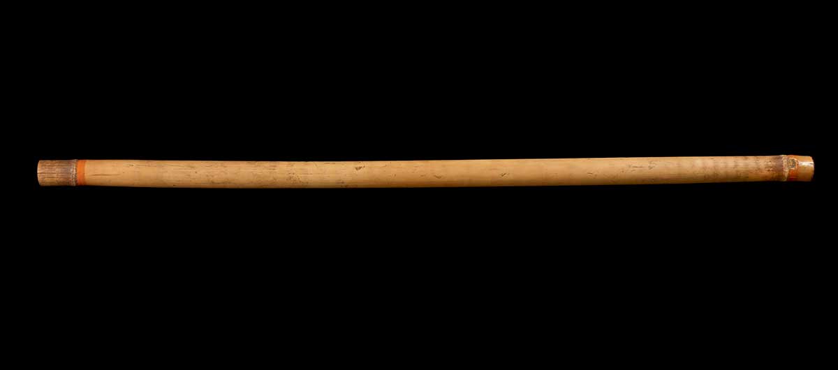 A didgeridoo made of cane. - click to view larger image