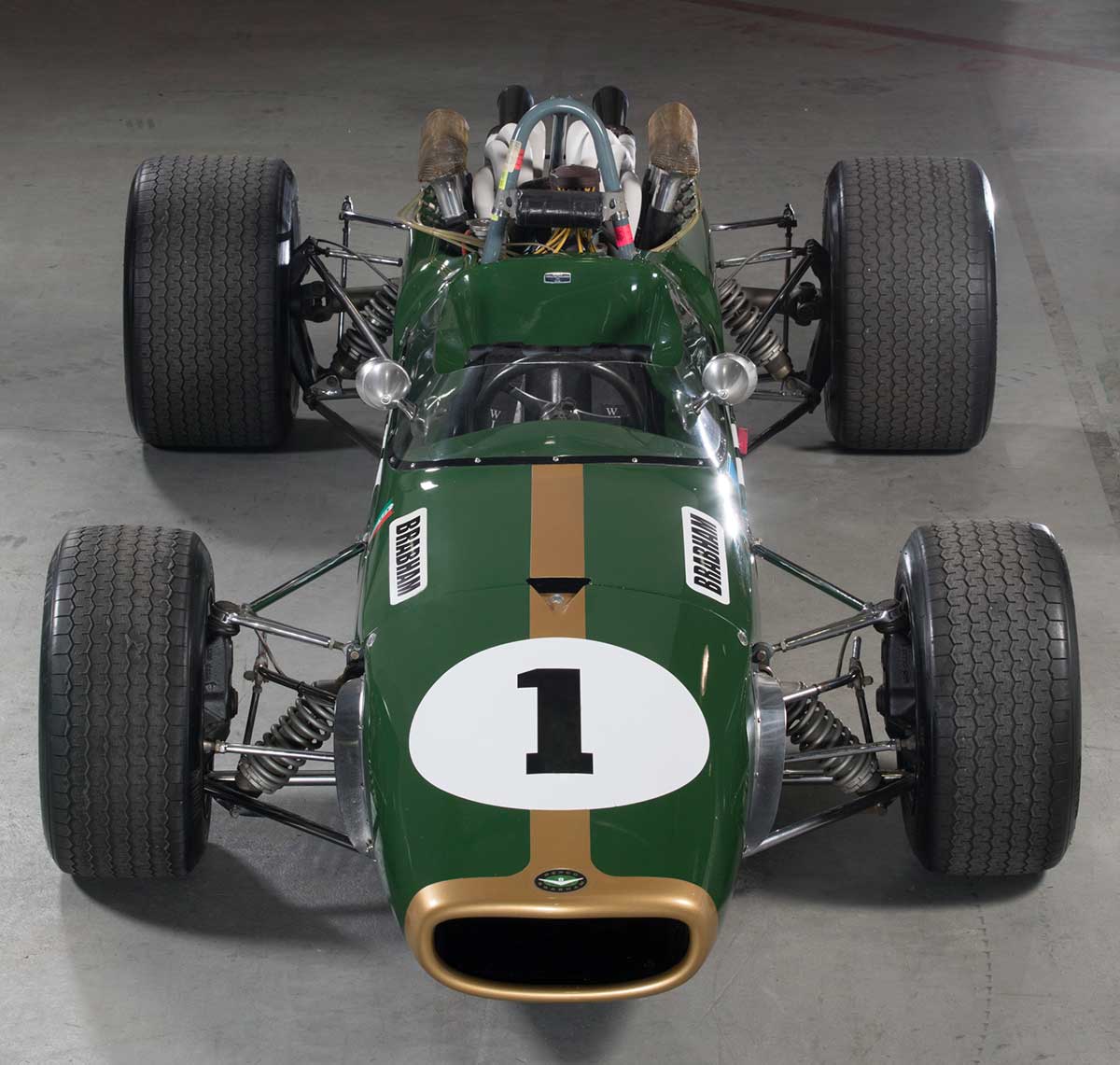 green repco-brabham racing car - click to view larger image
