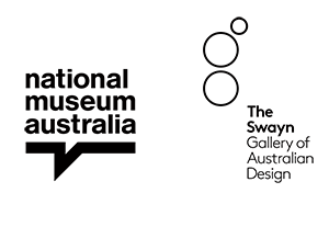 Logo block featuring the National Museum of Australia and the Alistair Swayn Foundation