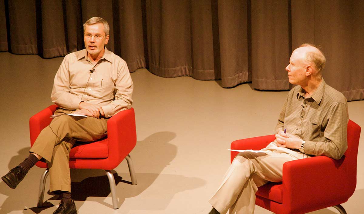Will Steffen (left) and Roger Hillman (right) - click to view larger image
