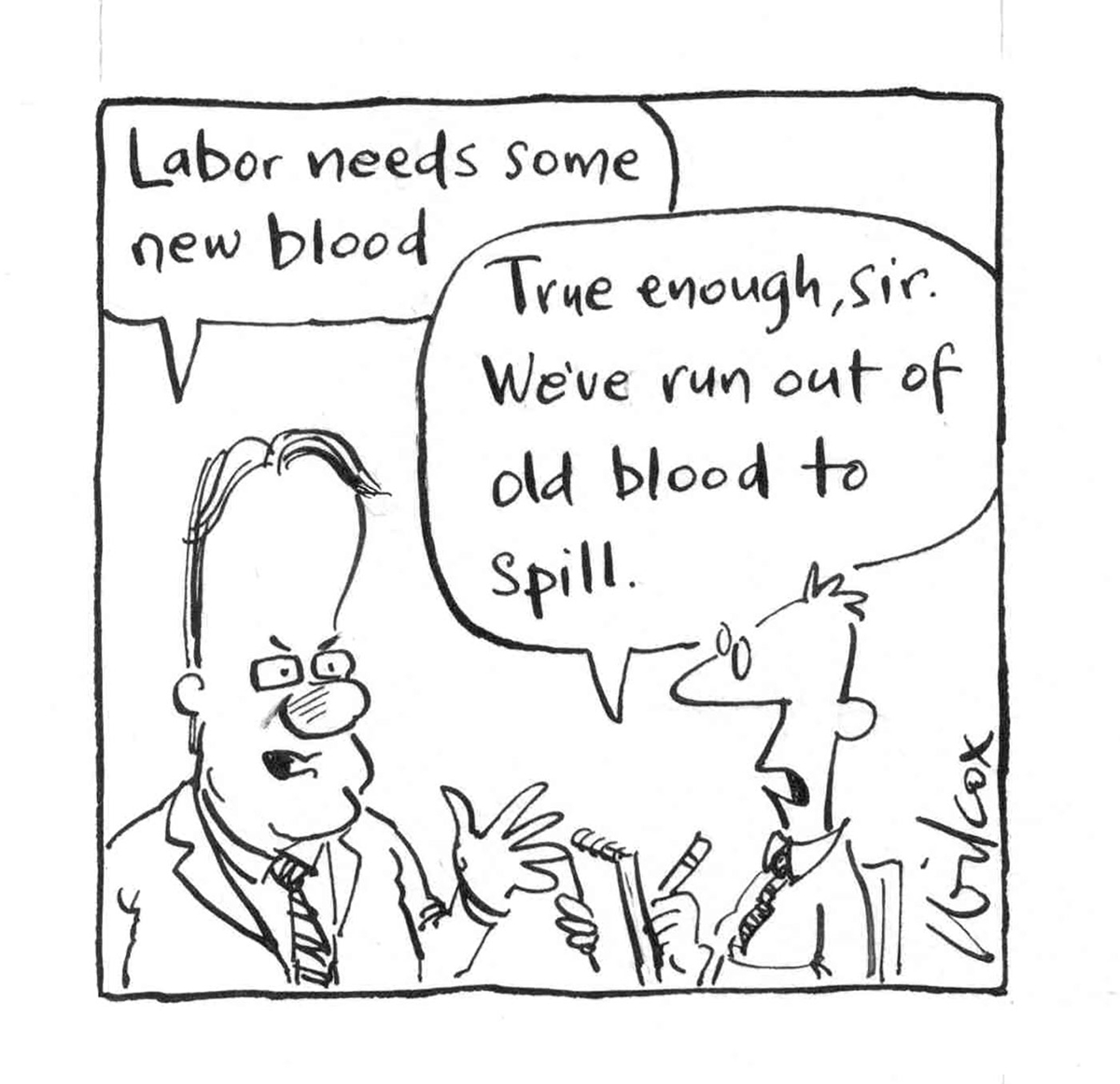 Political cartoon. - click to view larger image
