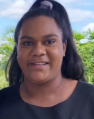 A portrait photo of Sha-lane Gibson, 2020 Indigenous Projects Officer at Cook Shire Council.