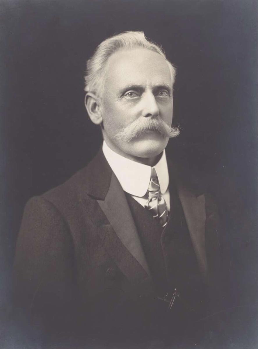 A black and white portrait photo of a man - click to view larger image