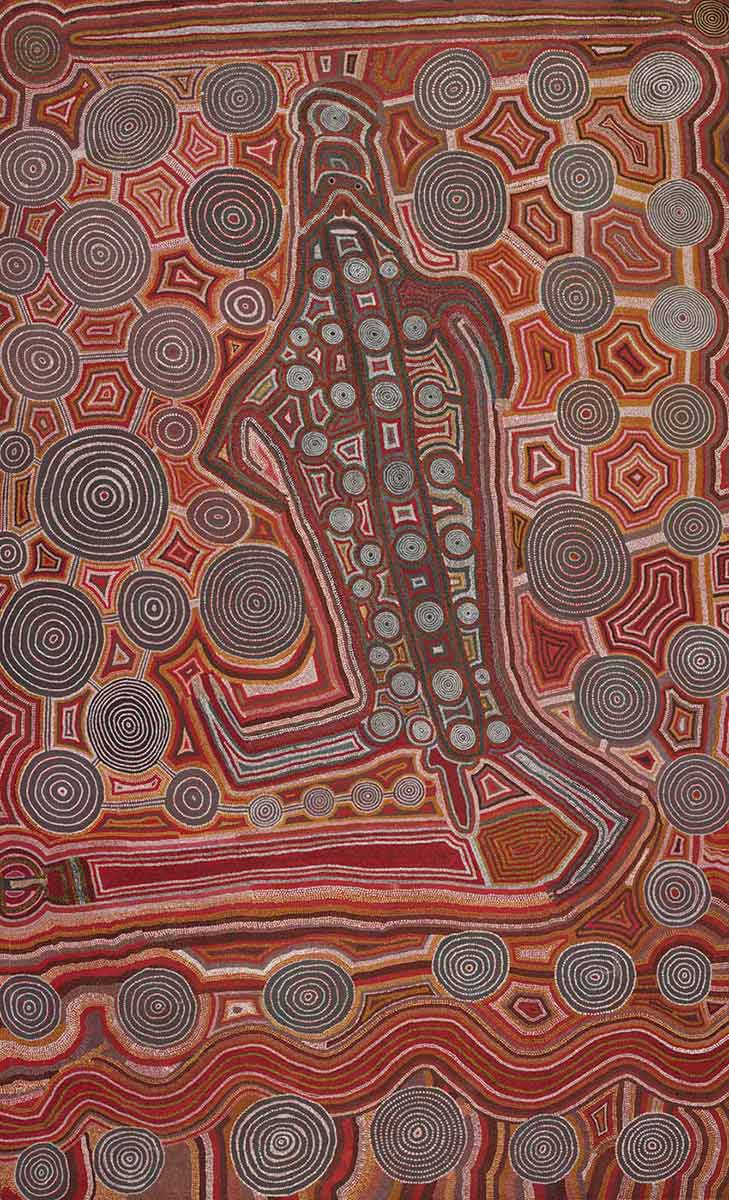 Aboriginal 'Yumari' dot painting. - click to view larger image