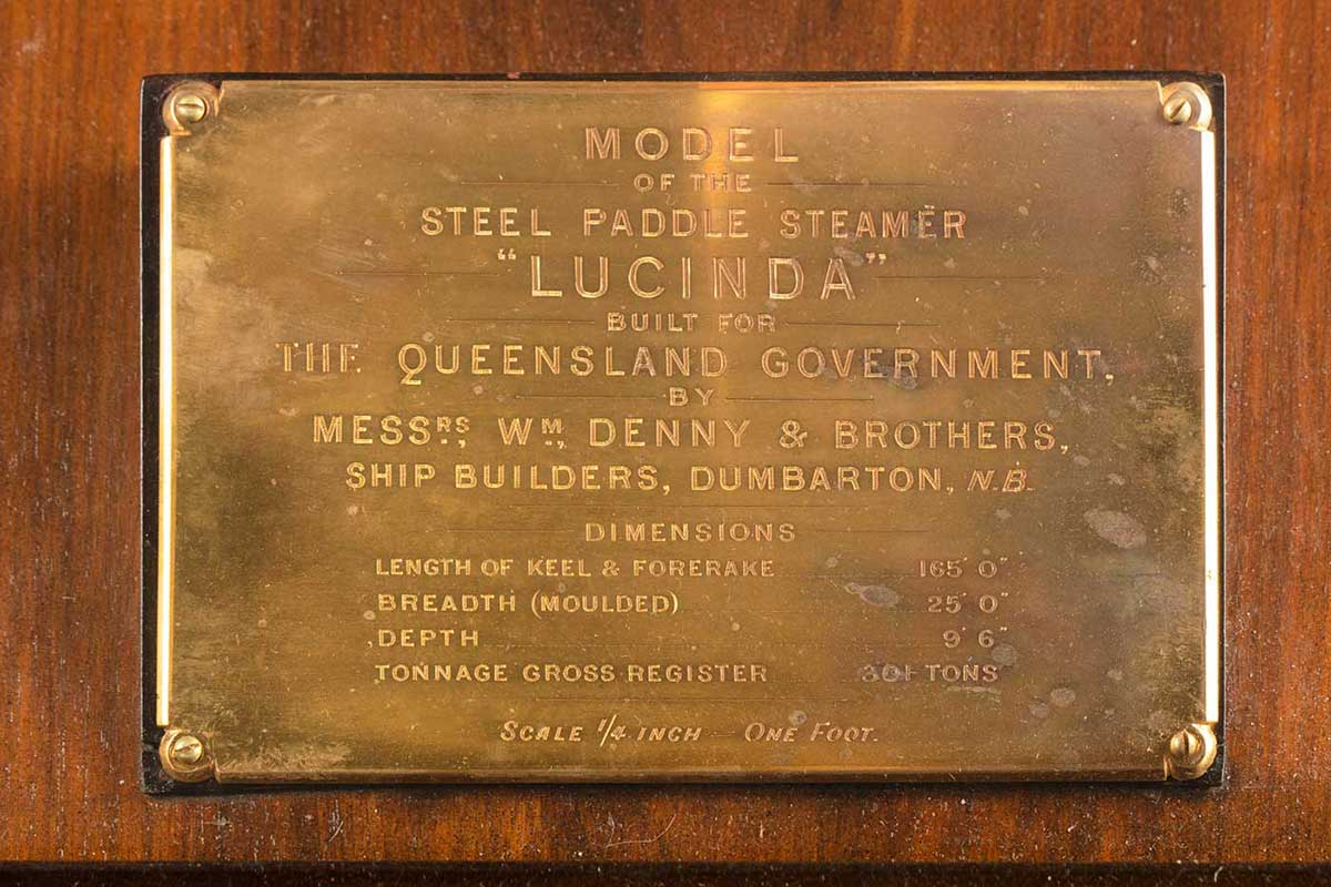 Plaque engraved with text including: 