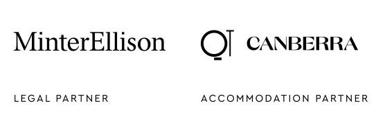 Logos for Minter Ellison and QT.