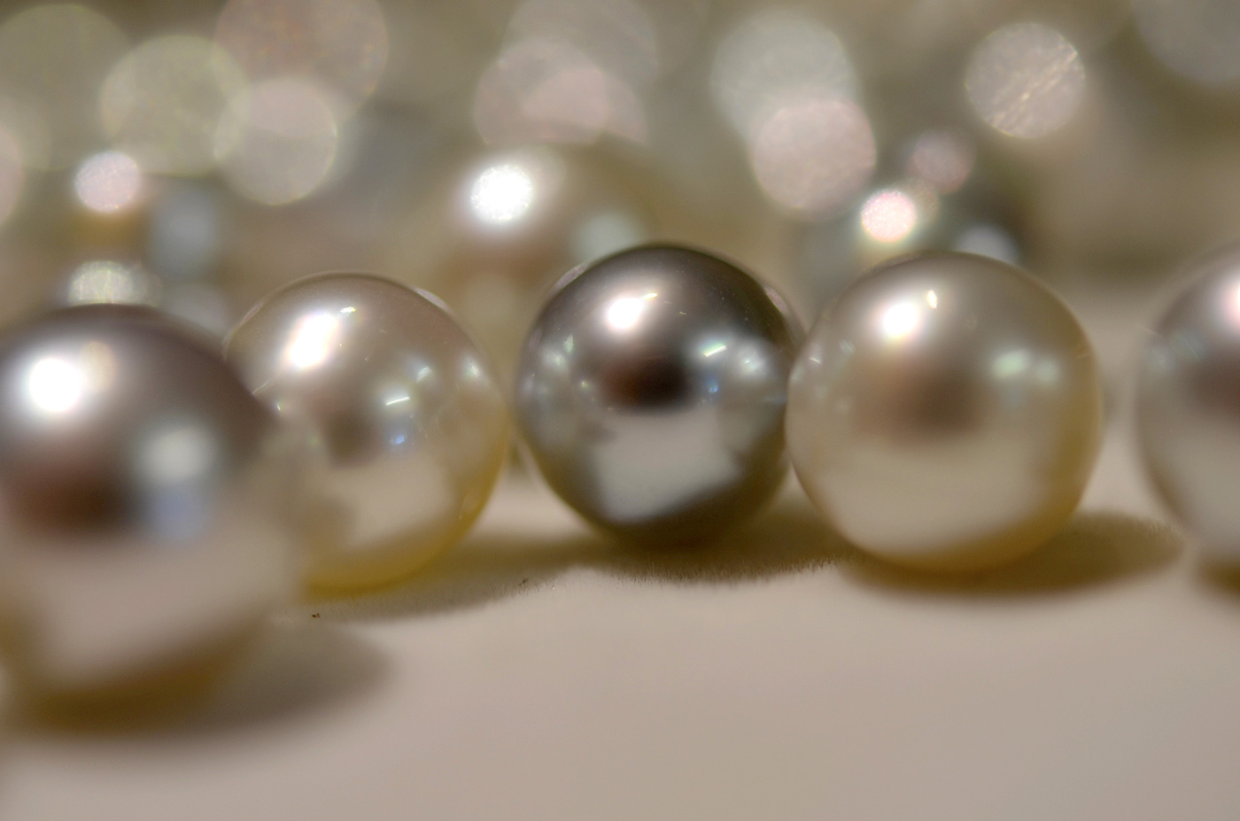 Detailed view of pearls - click to view larger image
