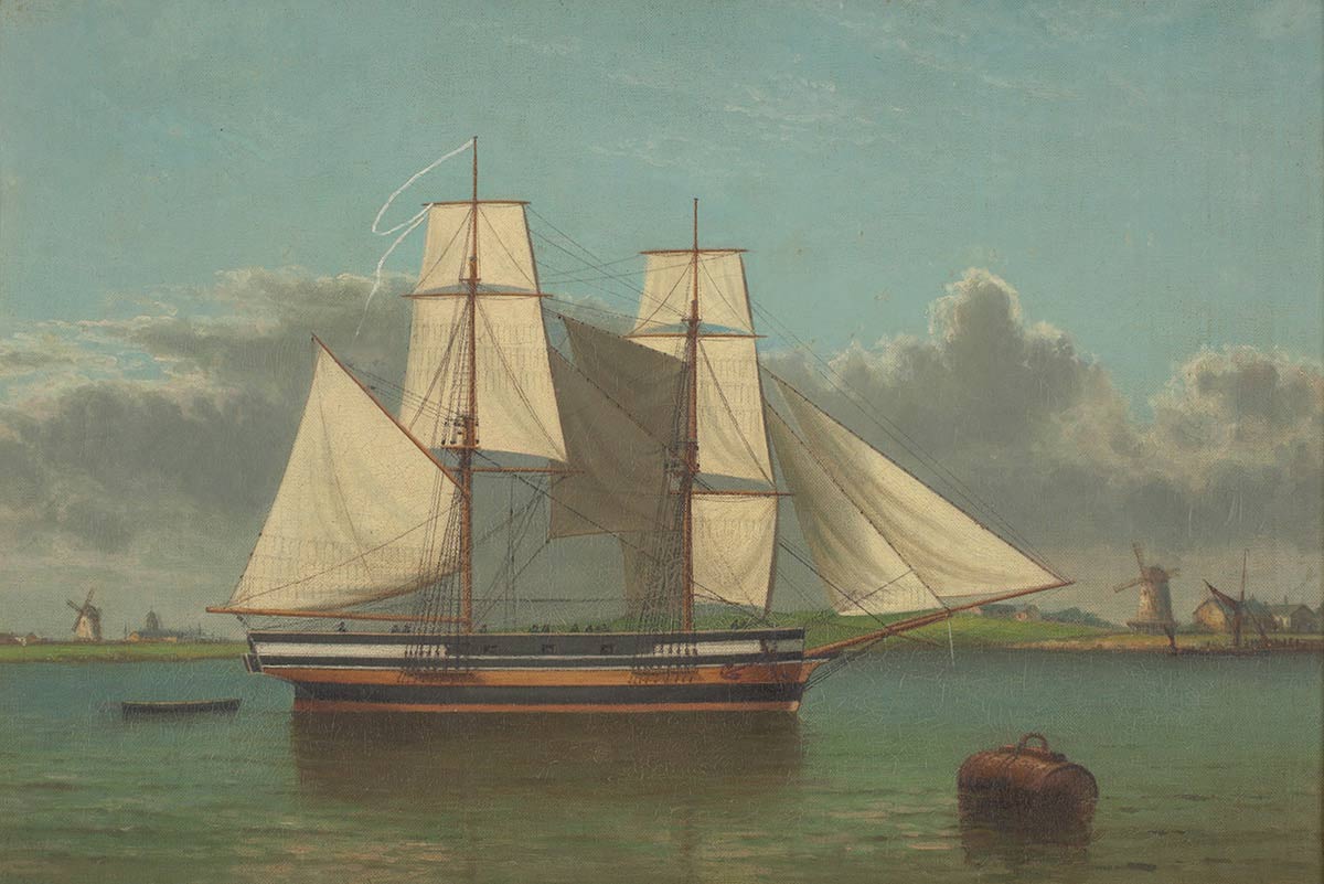 A painting of the Lady Nelson.