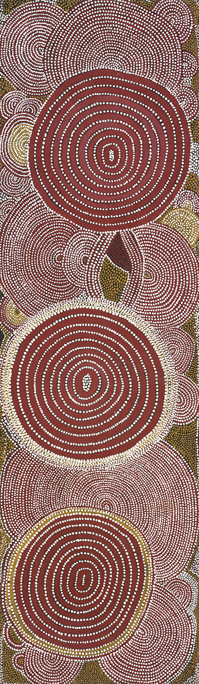 The Two Women Dreaming 1975 by Shorty Lungkarta Tjungurrayi. - click to view larger image