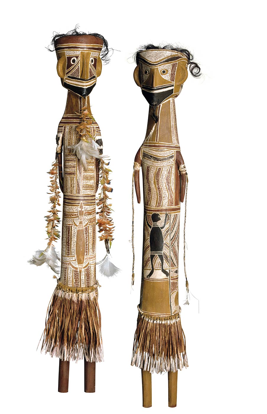 Yalangbara: Art of the Djang'kawu. Mawalan 1 Marika. Djang'kawu, Ancestral Being of the Dhuwa Moiety Carvings 1960. Art Gallery of New South Wales Collection, Sydney. - click to view larger image