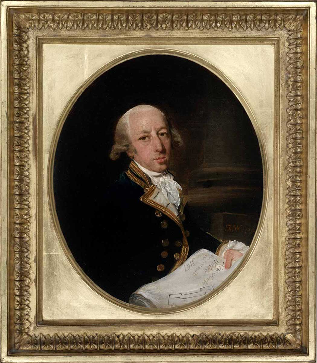 Framed portrait of Arthur Phillip. - click to view larger image