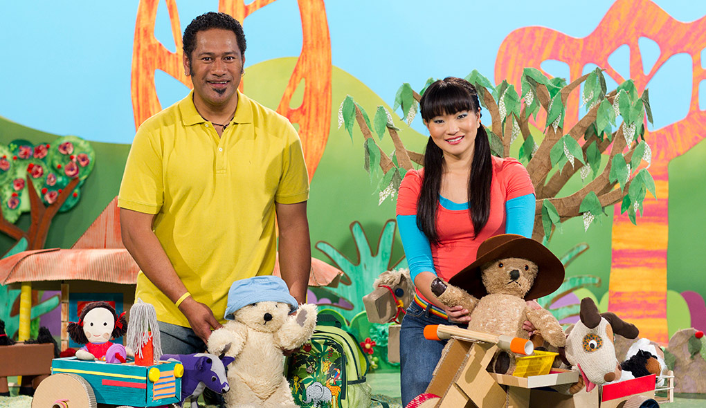 Jay Laga'aia and Michelle Lim Davidson