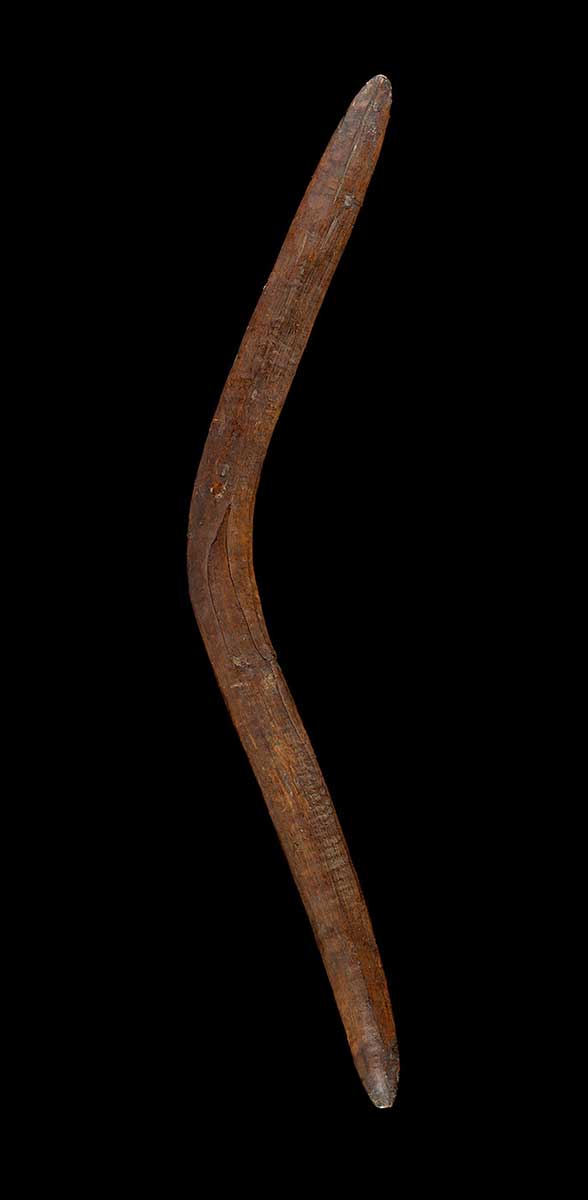 Boomerang made of wood. - click to view larger image