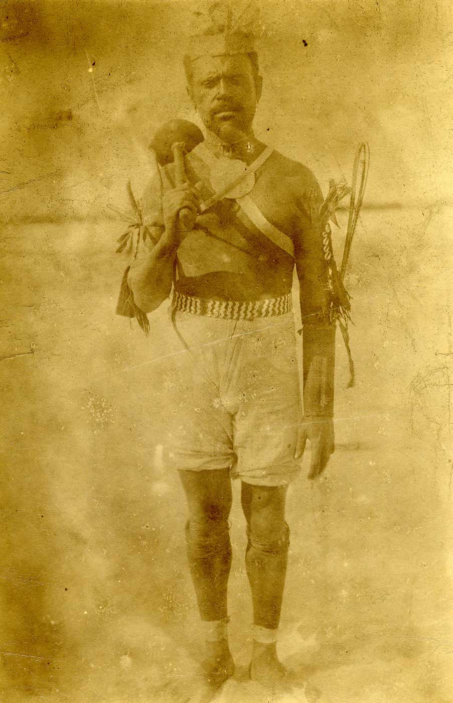 A man in dance dress. - click to view larger image