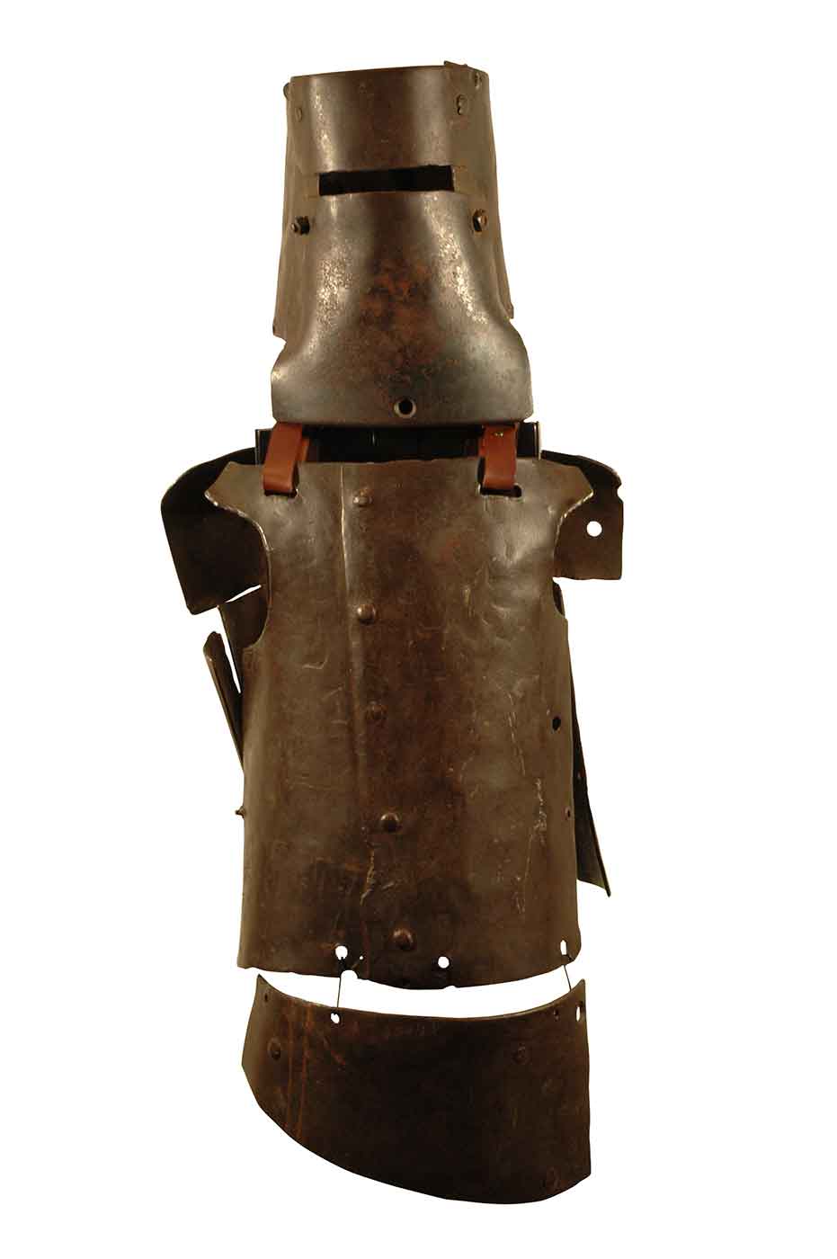 Crudely made armour fabricated from sections of iron. - click to view larger image