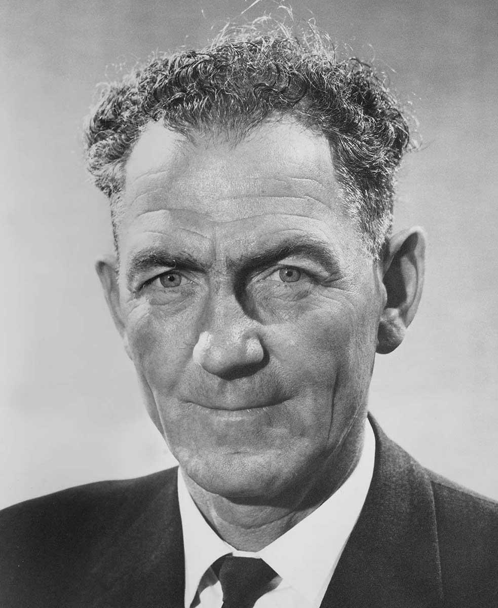 Black and white portrait of a man. - click to view larger image