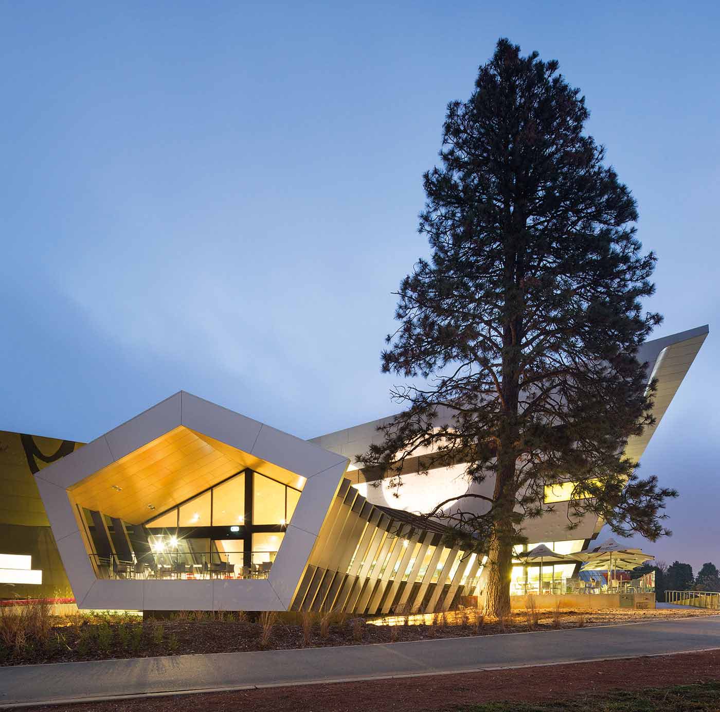 The exterior of the new Museum Cafe.