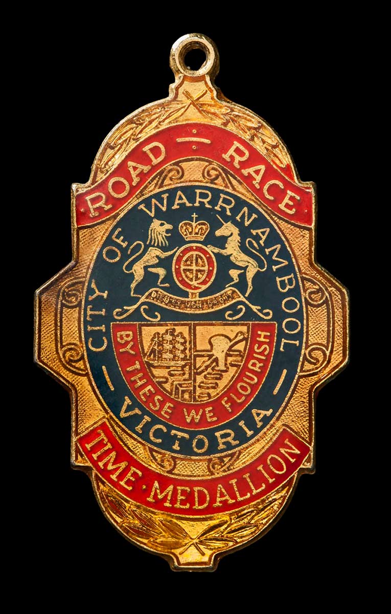 Road race medallion, about 1980 - click to view larger image