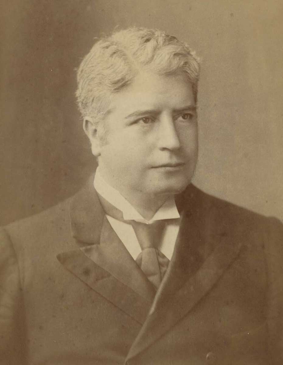 Studio portrait of Edmund Barton. - click to view larger image