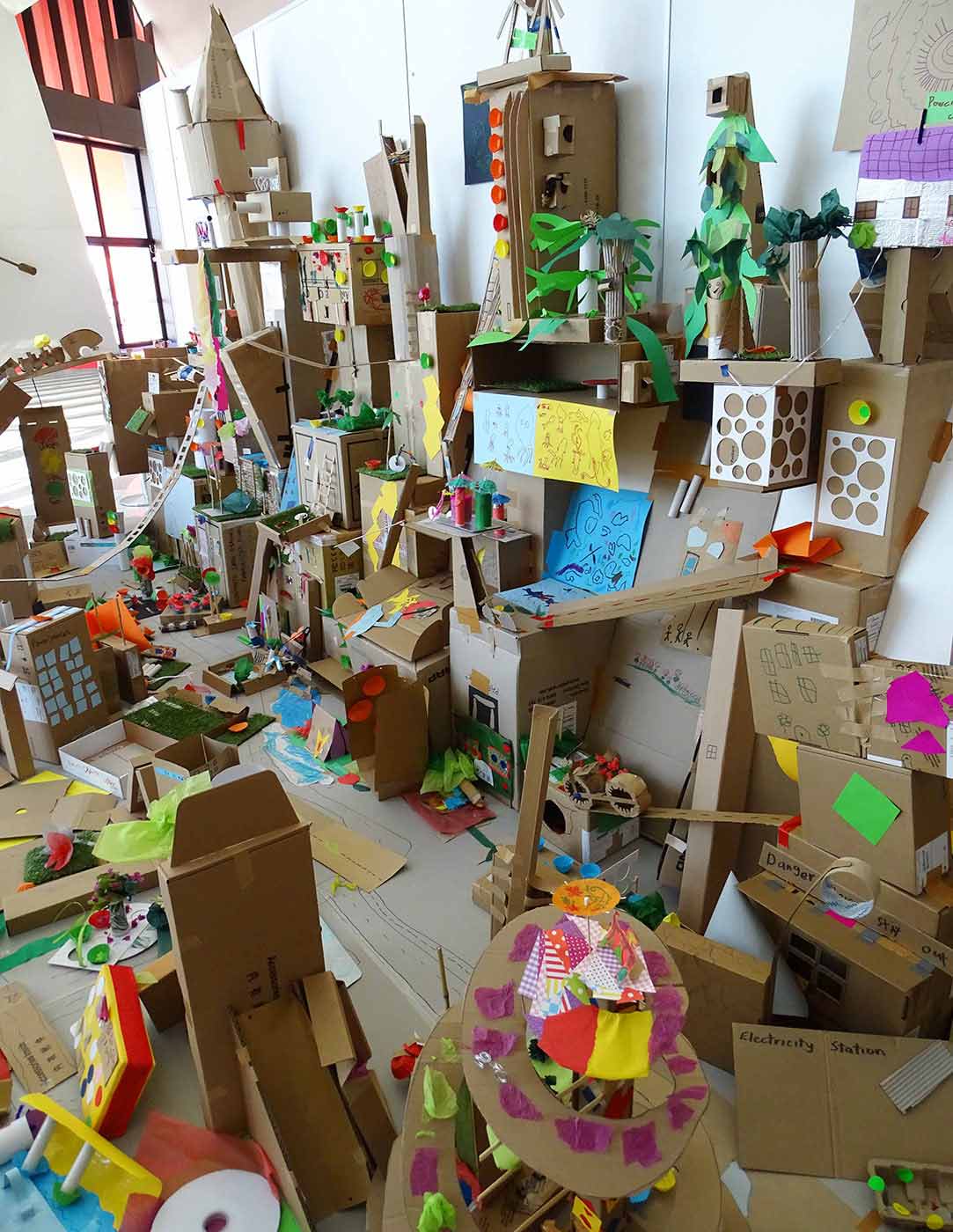 A large assembly of art and craft