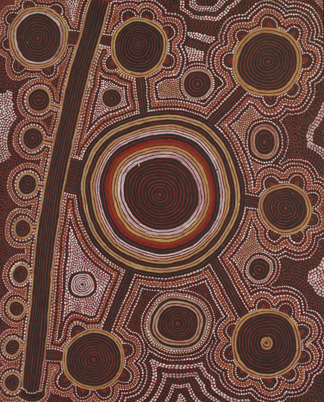 Ngurrapalangu 1974 by Uta Uta (Wuta Wuta) Tjangala. - click to view larger image