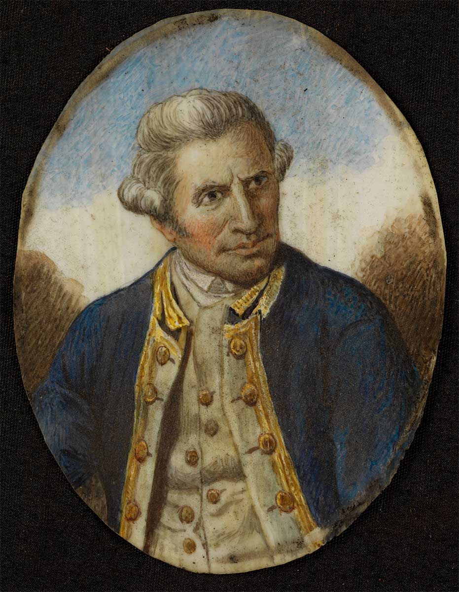 Portrait miniature of James Cook. - click to view larger image